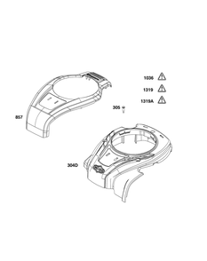 Blower Housing Group Diagram and Parts List for 09P602-0120-H5 020000 - 09Z999 Briggs and Stratton Engine